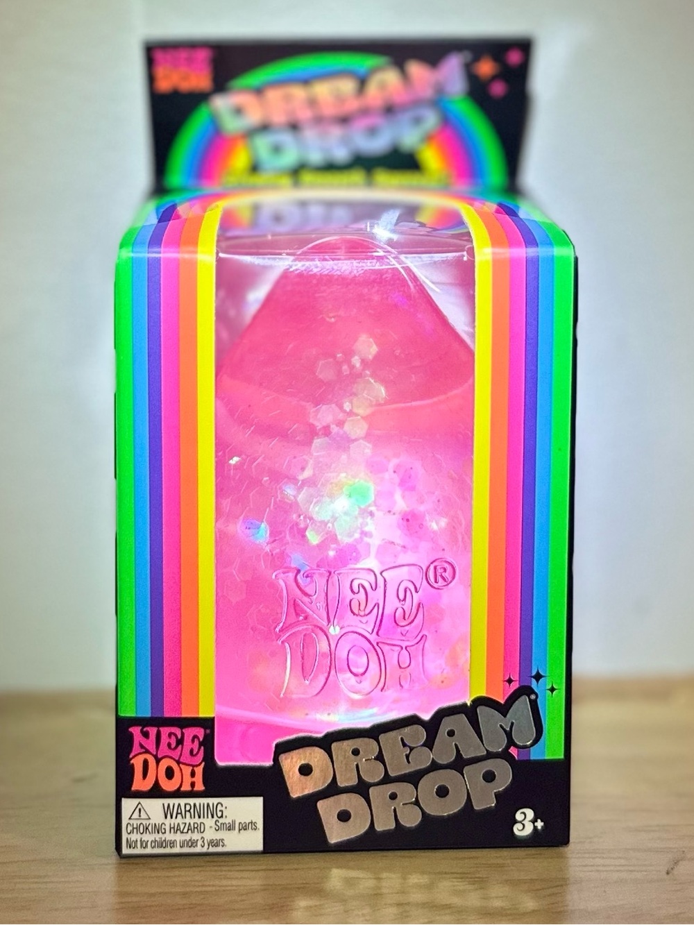 NeeDoh Dream Drop with Splat Stand - Pink NWT